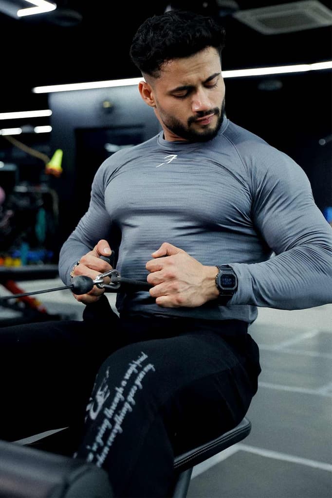 Midnight Fullsleeves T-shirt Light Grey