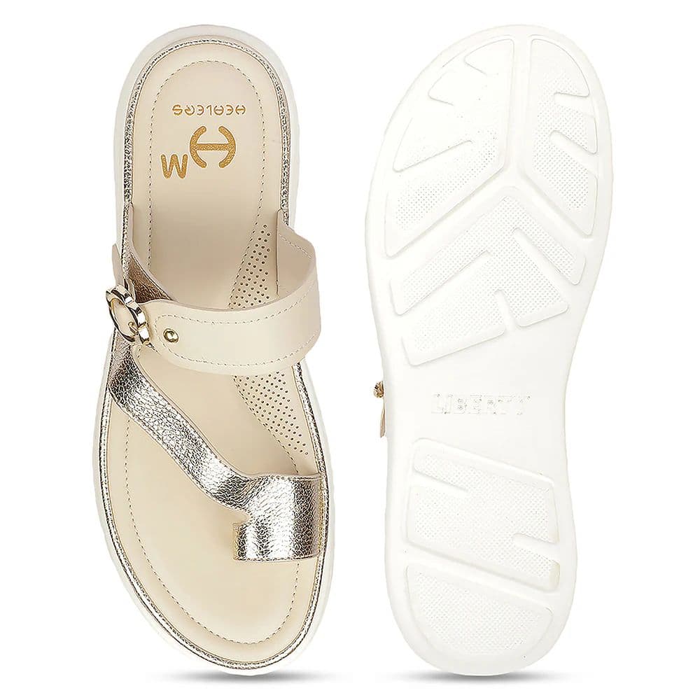 Healers GFL-8 Beige Casual Everyday Comfort Slip on Slippers for women By Liberty — photo 4