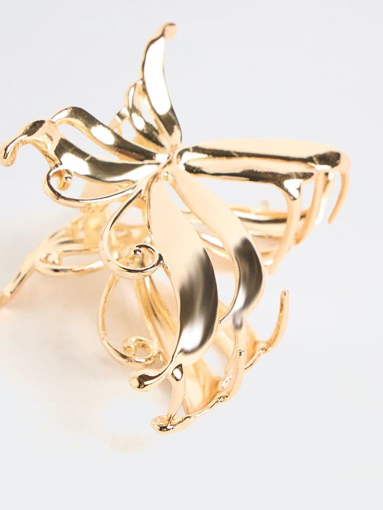 Westside Accessories Gold Butterfly Claw Clip — photo 3