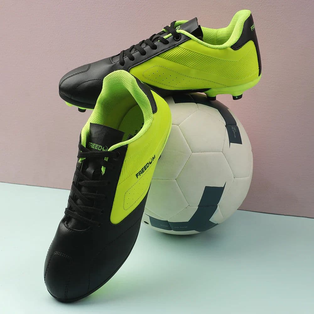 Freedom Black Sports Lacing Football Shoes For Men HUFF By Liberty — photo 4