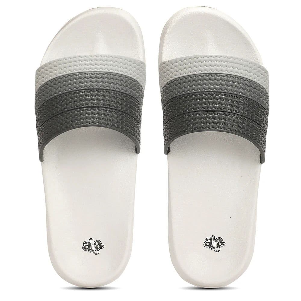 A HA PRIMGO-E Grey Casual Slip on Slides for Men by Liberty — photo 9