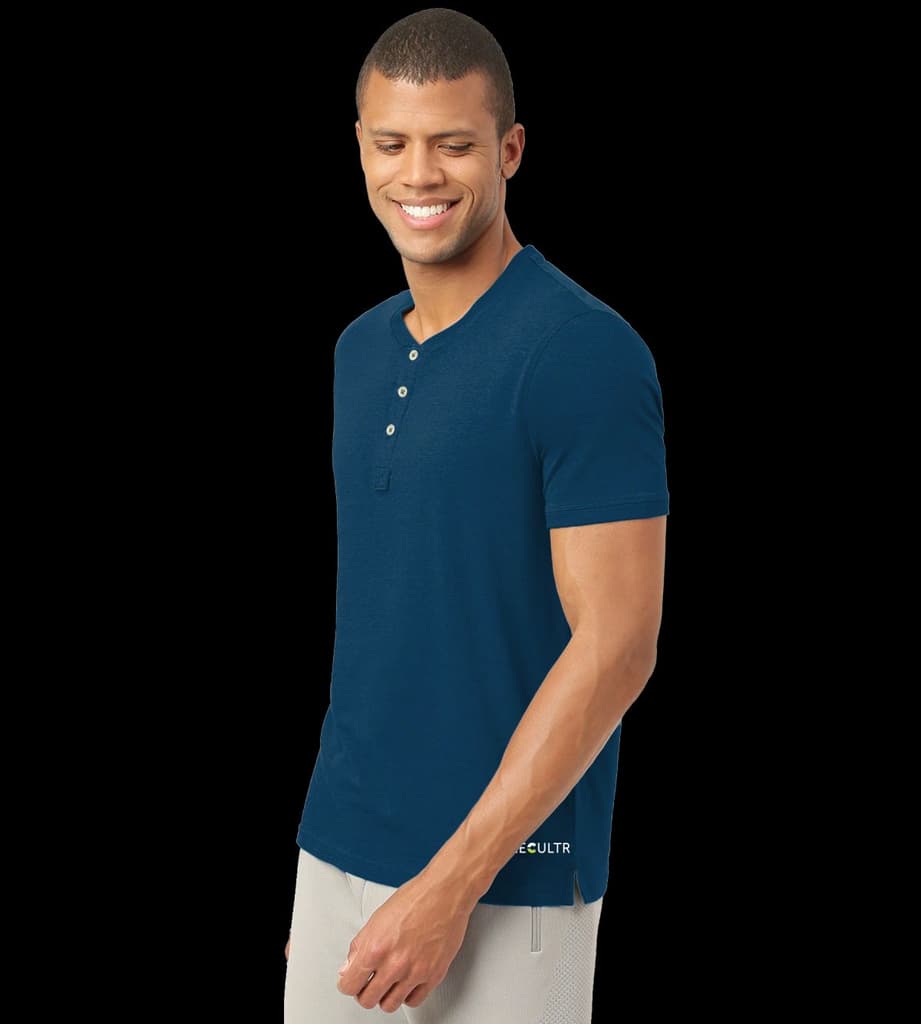 Sapphire Blue Henley 2.0 - Half Sleeves (Pack Of 1) — photo 3