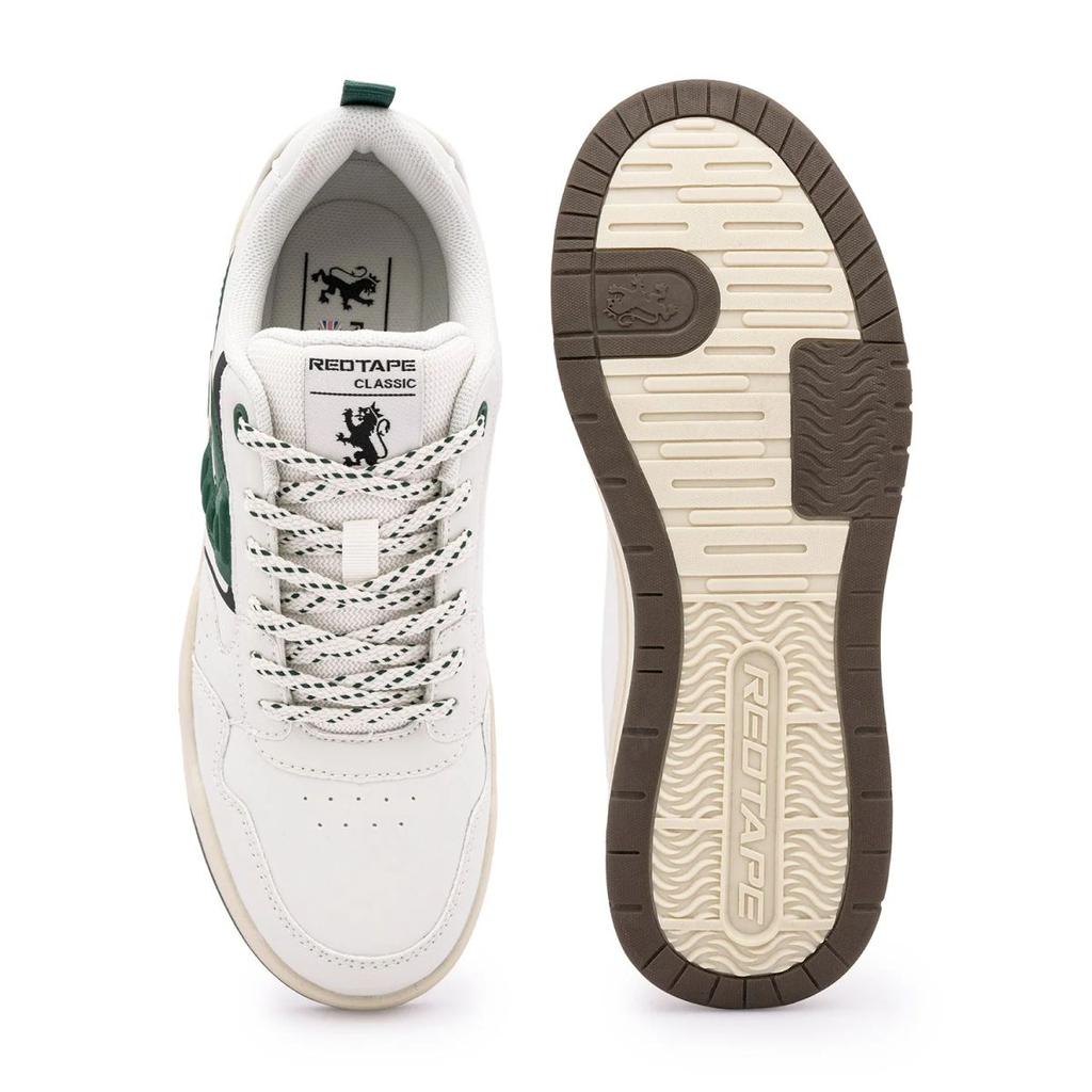 Sneakers for Men in Beige and Green | Casual Low-Cut Lifestyle Shoes. — photo 5