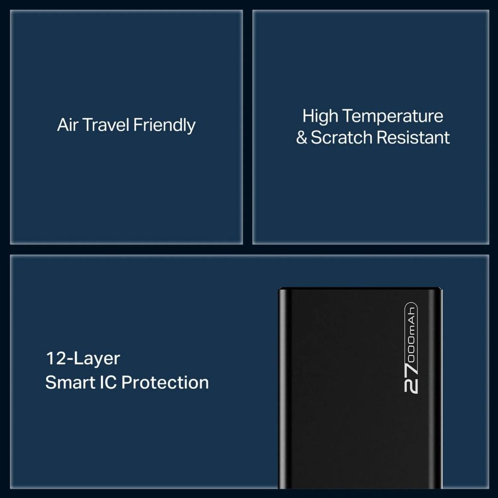 Energyshroom PB600 | Powerbank with 22.5W Fast Charging, 27000mAh, 12-Layer Protection, 4 Output Ports — photo 8