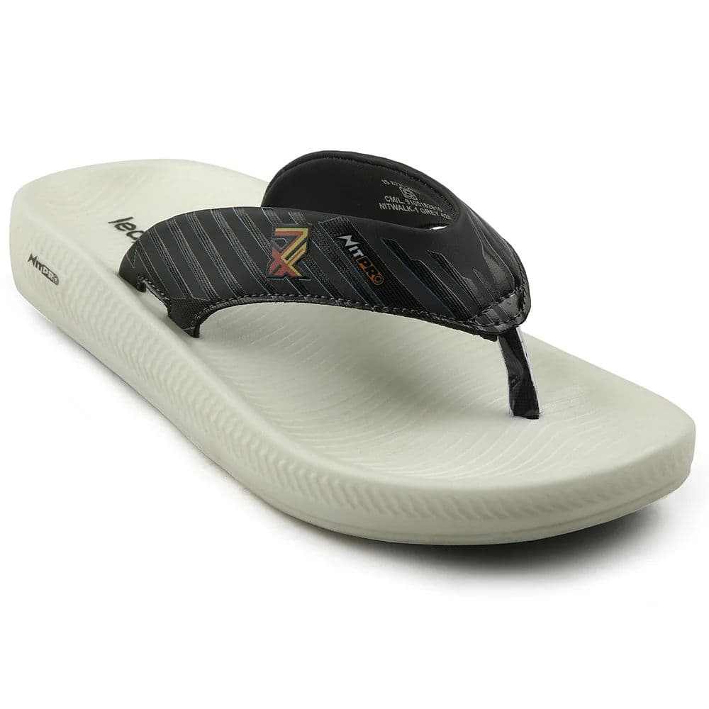 Leap7x Grey Casual Flip Flop For Men NITWALK-1 By Liberty — 6/40 / Grey