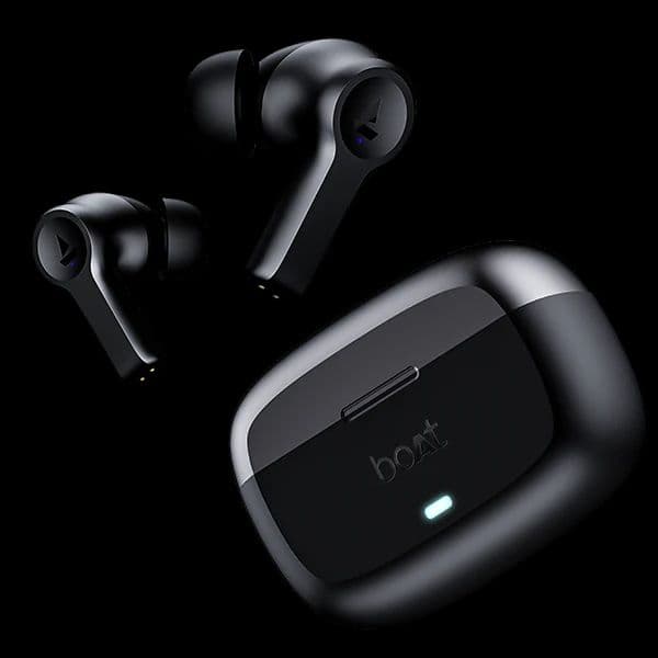 boAt Airdopes Flex 454 ANC | Wireless Earbuds with Active Noise Cancellation up to 32dB, BEAST™ Mode, 10mm Drivers, ASAP™ Charge — Gunmetal Black