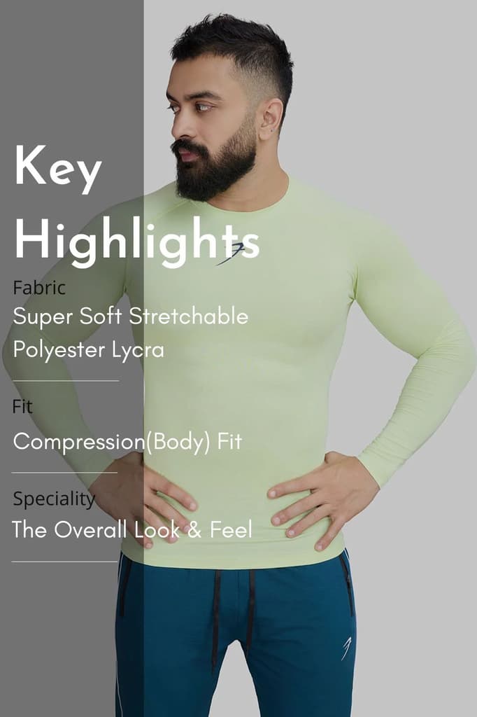 Compression Fullsleeves T-shirt Lime — photo 5