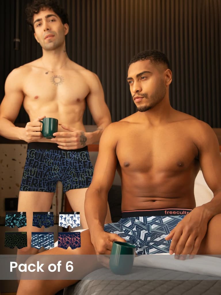 Men's Cotton Printed Trunk (Pack of 6)