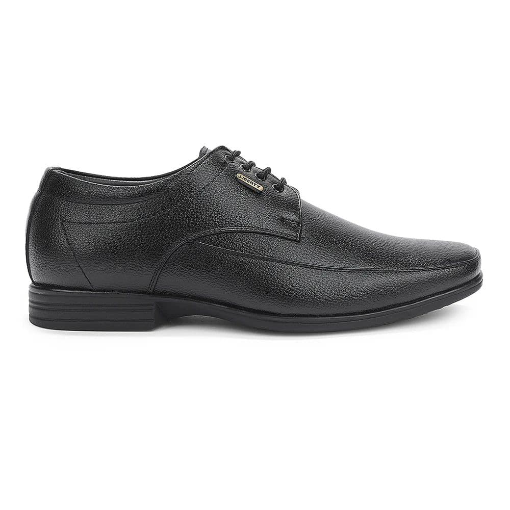 Fortune Black Formal Lacing Derby Shoes For Men HML-88E By Liberty — photo 4
