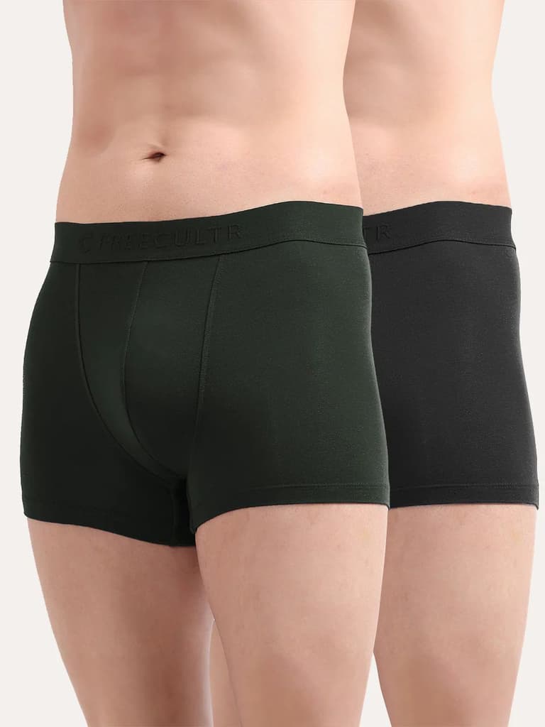 Men's Anti-Bacterial Micro Modal Trunk in Solid Waistband (Pack of 2) — photo 15