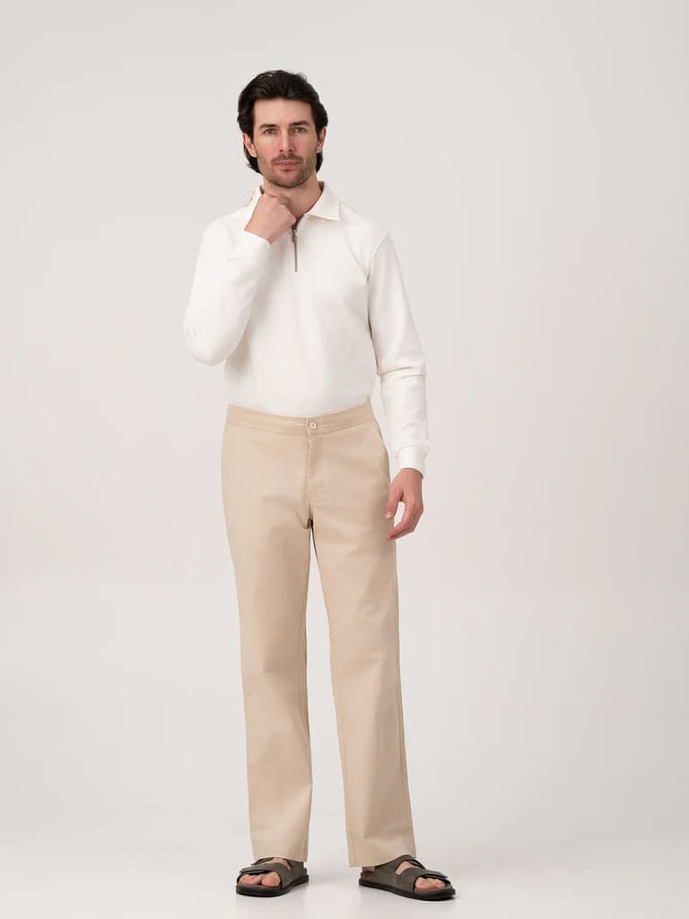Cappadocia Beige Relaxed Fit Lounge Pants — photo 2