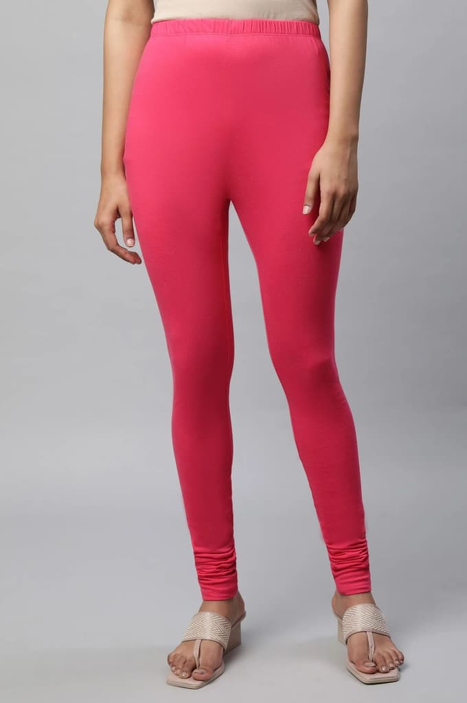 Pink Skin Fit Churidar