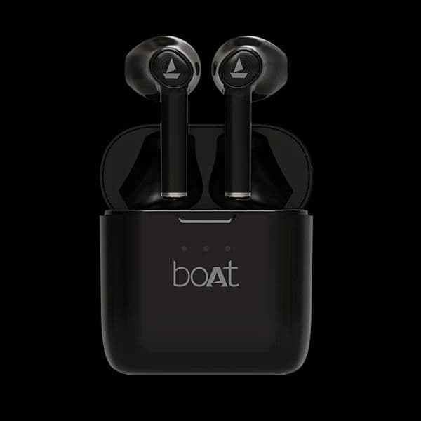 boAt Airdopes 131 | Wireless Earbuds with upto 60 Hours Playback, 13mm Drivers, IWP Technology, 650mAh Charging Case — Black