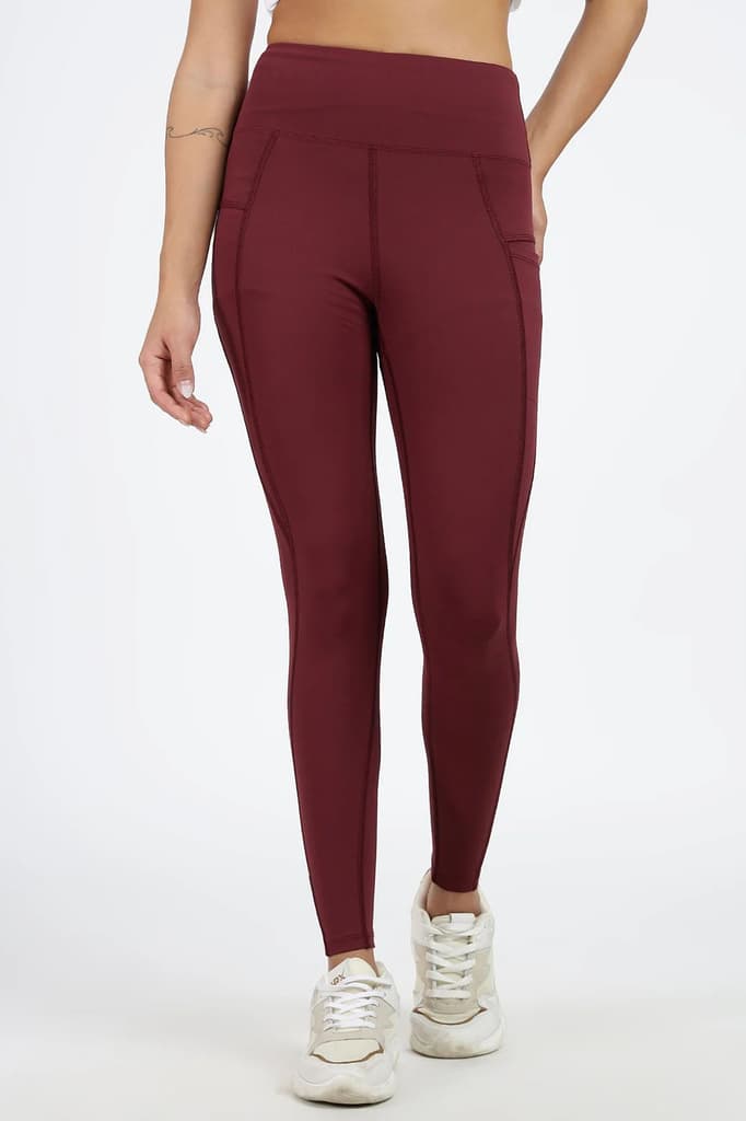 Timeless Nylon Leggings Maroon — photo 5