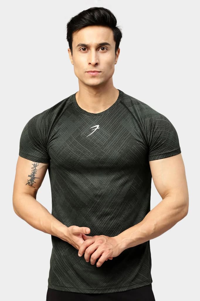Ozone Jacquard T-shirt Green — photo 2