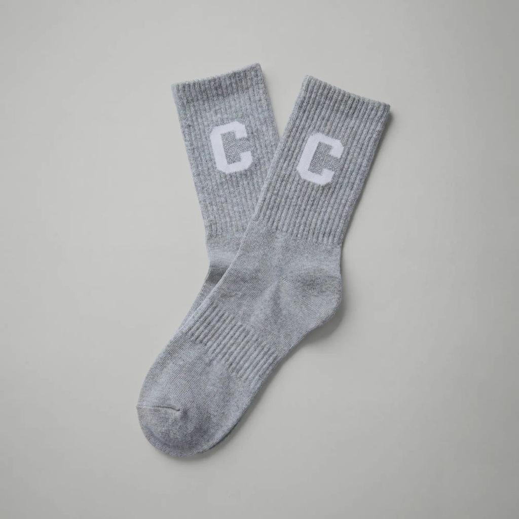 Crew Calf Length Socks - Concrete Grey