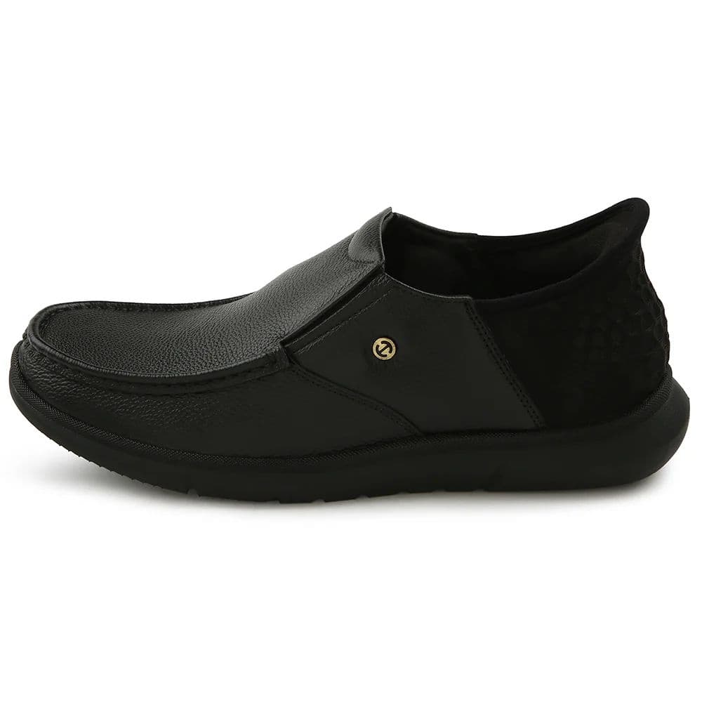 Healers Black Formal Non Lacing Moccasin For Men S201-02 By Liberty — photo 3