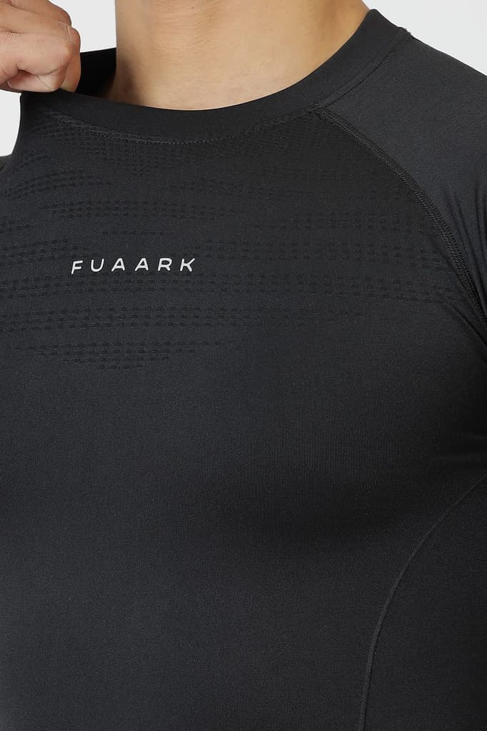 Power Seamless T-shirt Black/Fuaark — photo 5