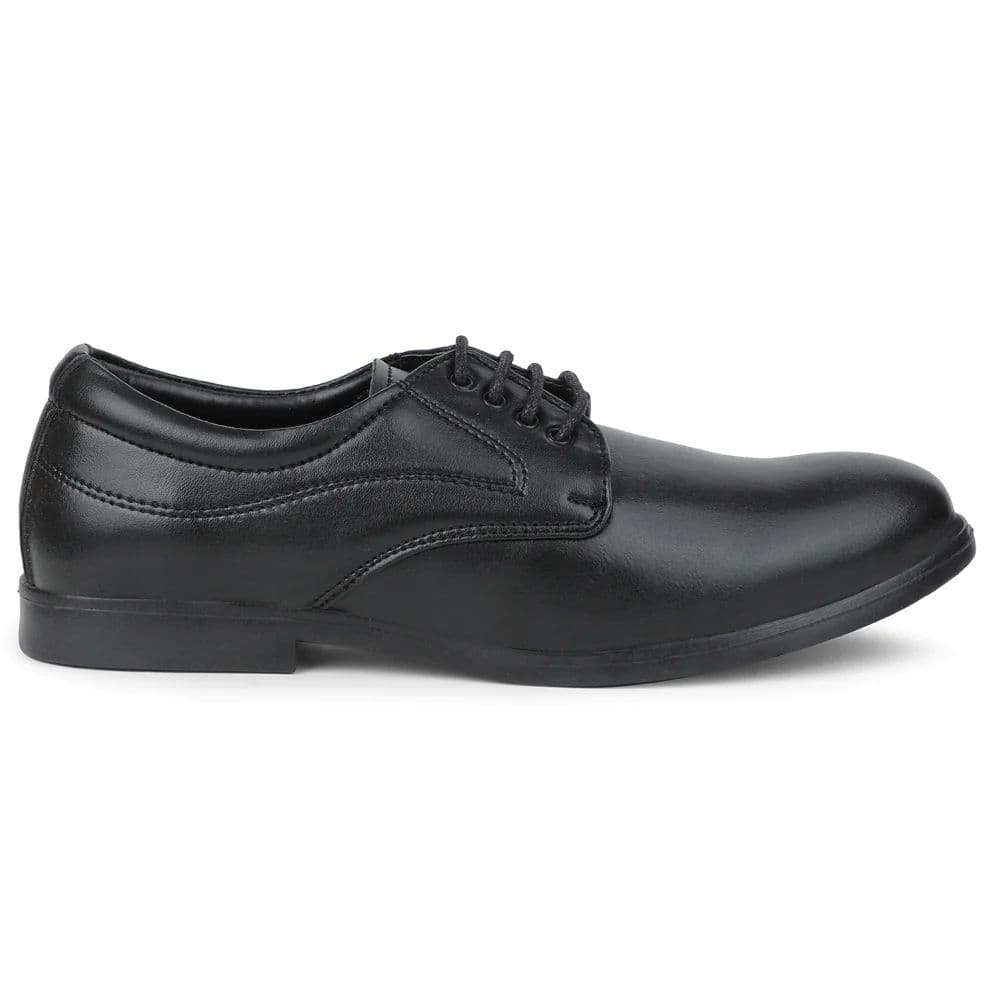 Fortune Black Formal Lacing Derby Shoes For Men MAJESTIC-1 By Liberty — photo 2