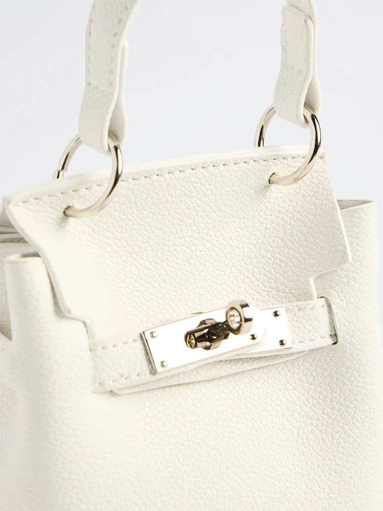 Westside White Textured Mini Sling Bag — photo 3