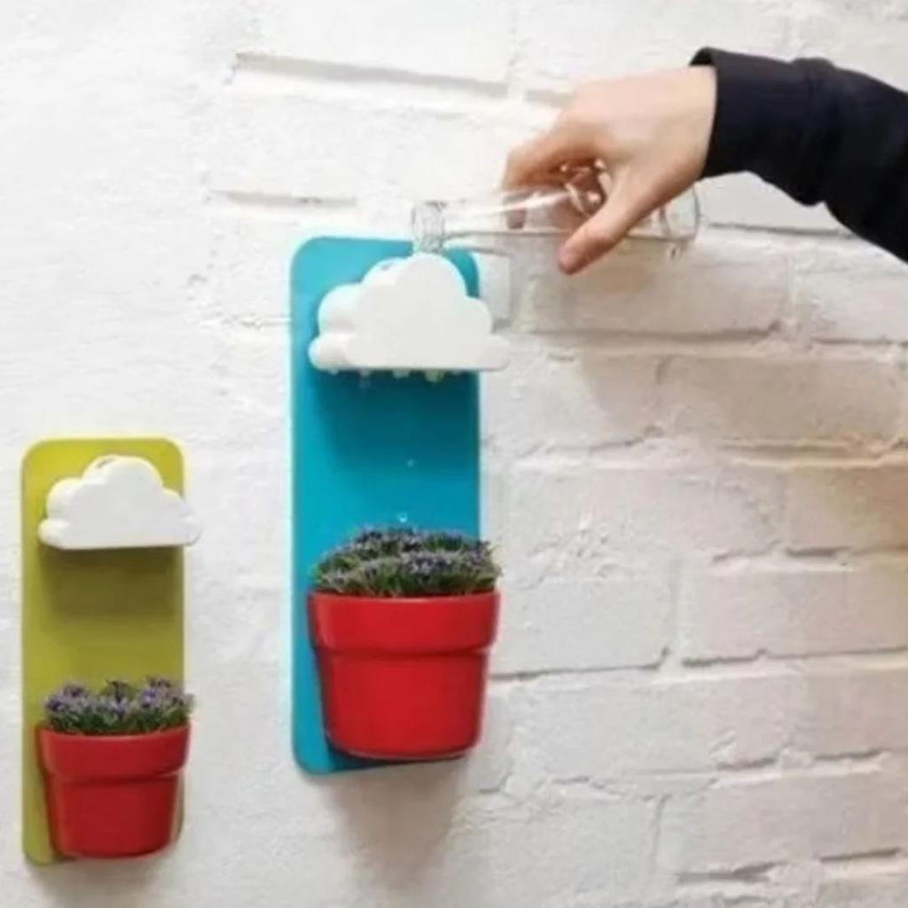 Rainy Cloud Pot – Wall Mounted Self-Watering Planter for Kids n Home Decor — photo 5