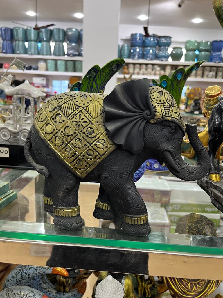 Gold Elephant Statue | Sculpture | Bronze | Gold