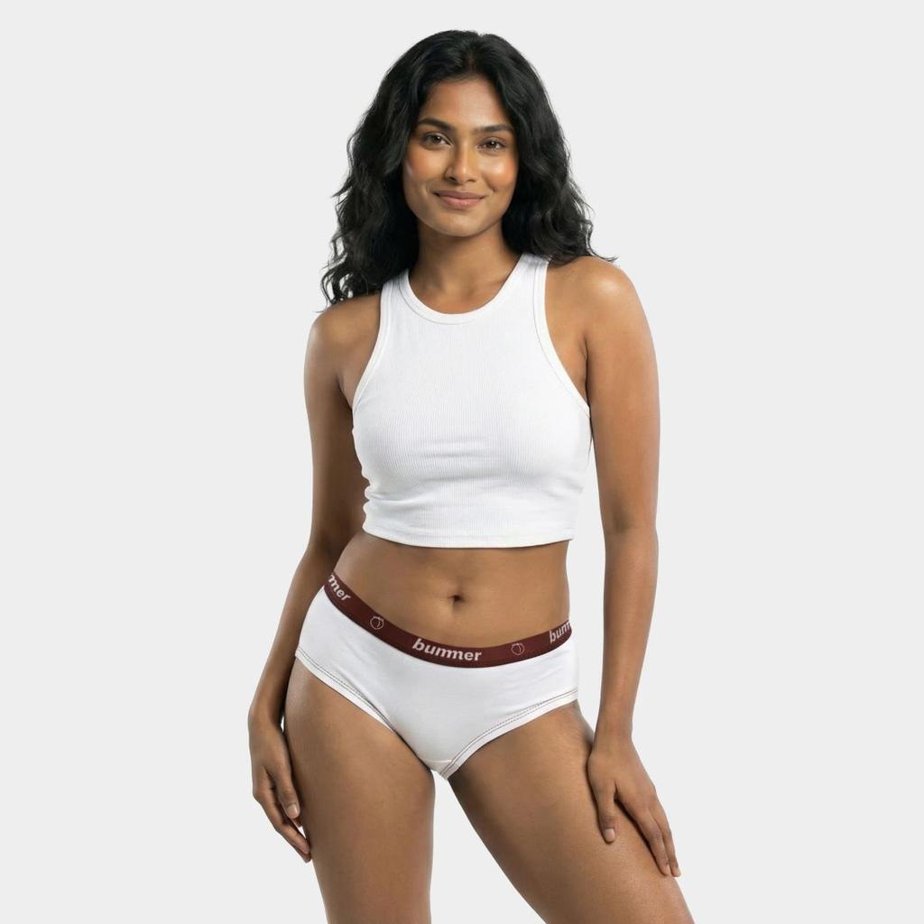 Trunks & Hipster Matching Set - Blanc — photo 6