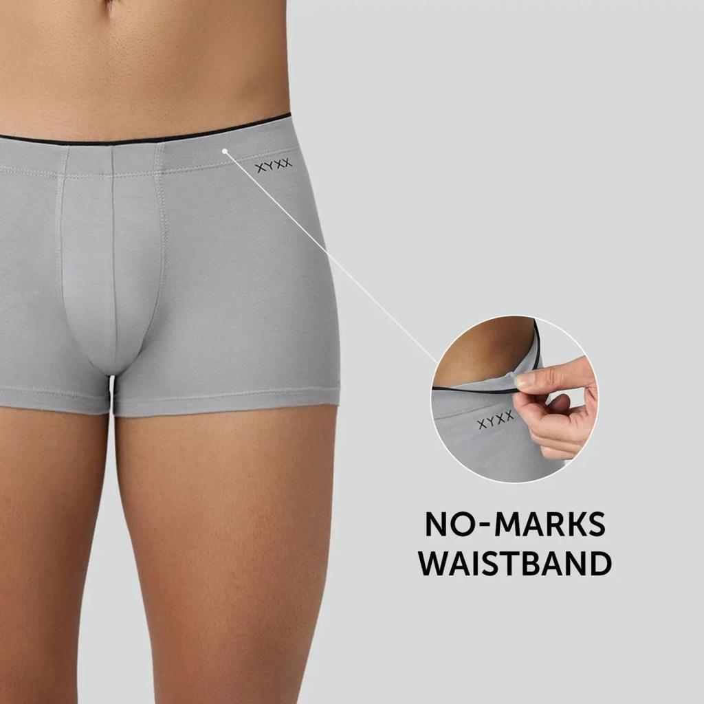 Super Combed Cotton-Modal Trunks - Ash Grey — photo 3