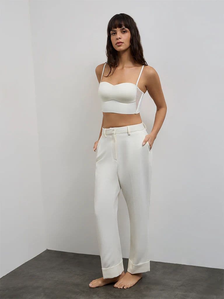 Wunderlove Ivory Padded Bandeau Shapewear Bra — photo 2