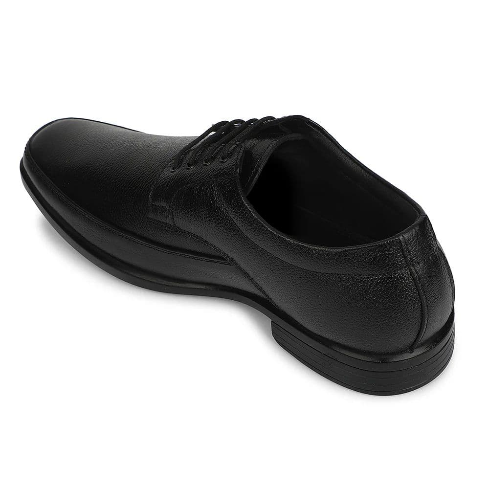 Fortune Black Formal Lacing Derby Shoes for Men HML-52 by Liberty — photo 4