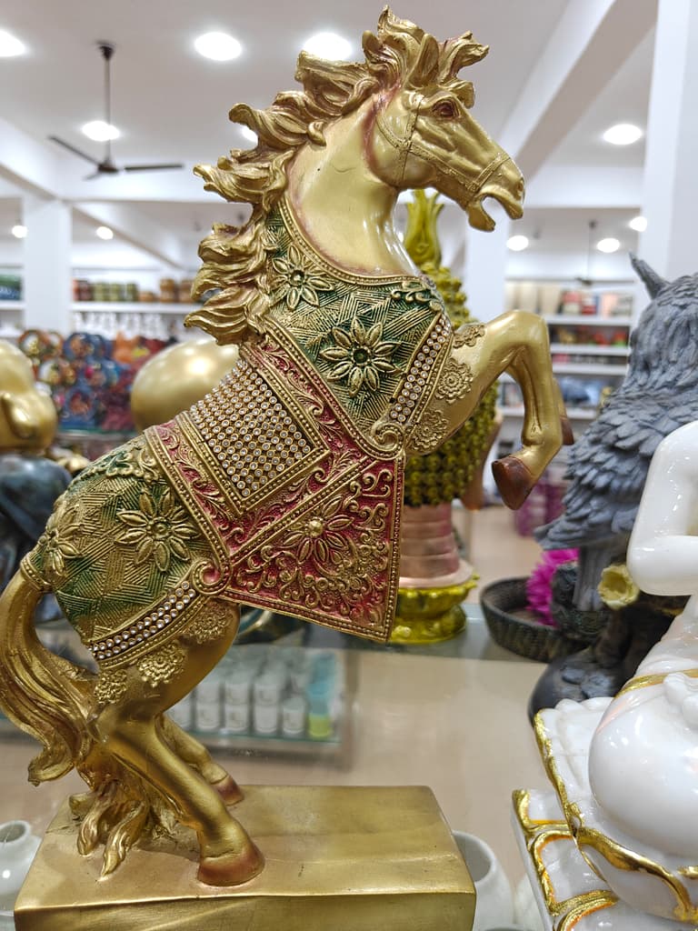Gold Horse Statue | Decorative | Gold | Horse