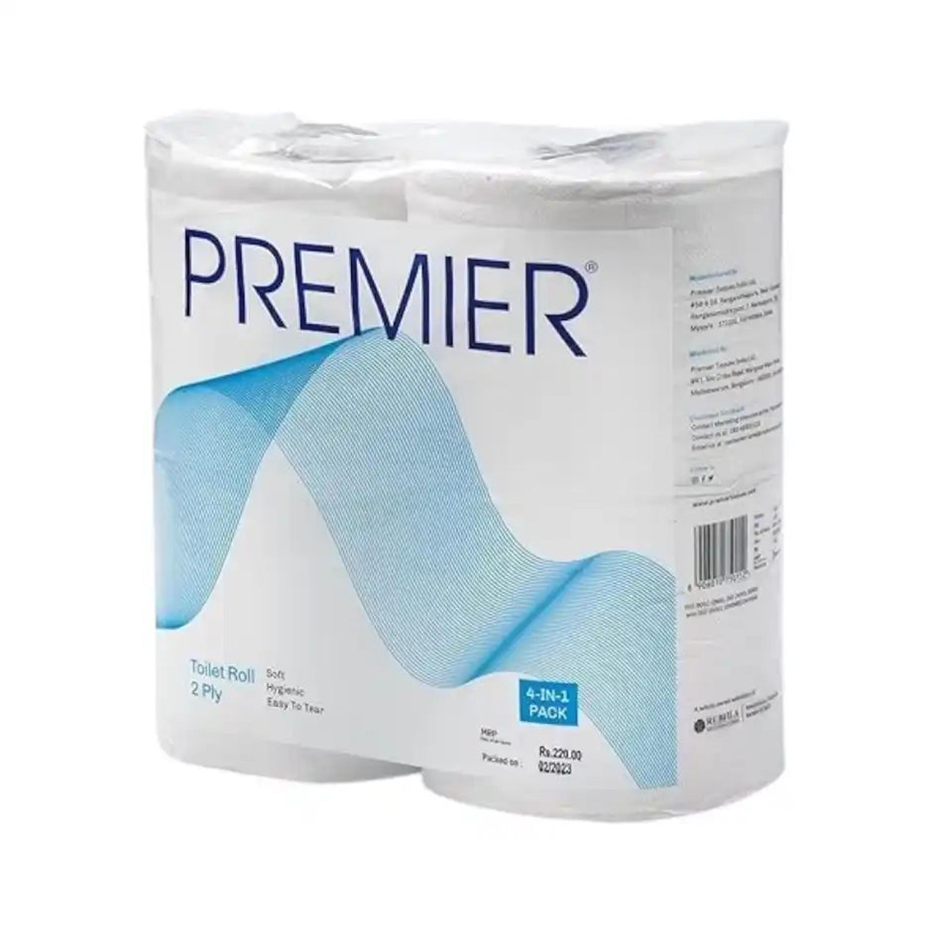 Premier Toilet Roll 4 in 1 | 320 pulls | 2 ply