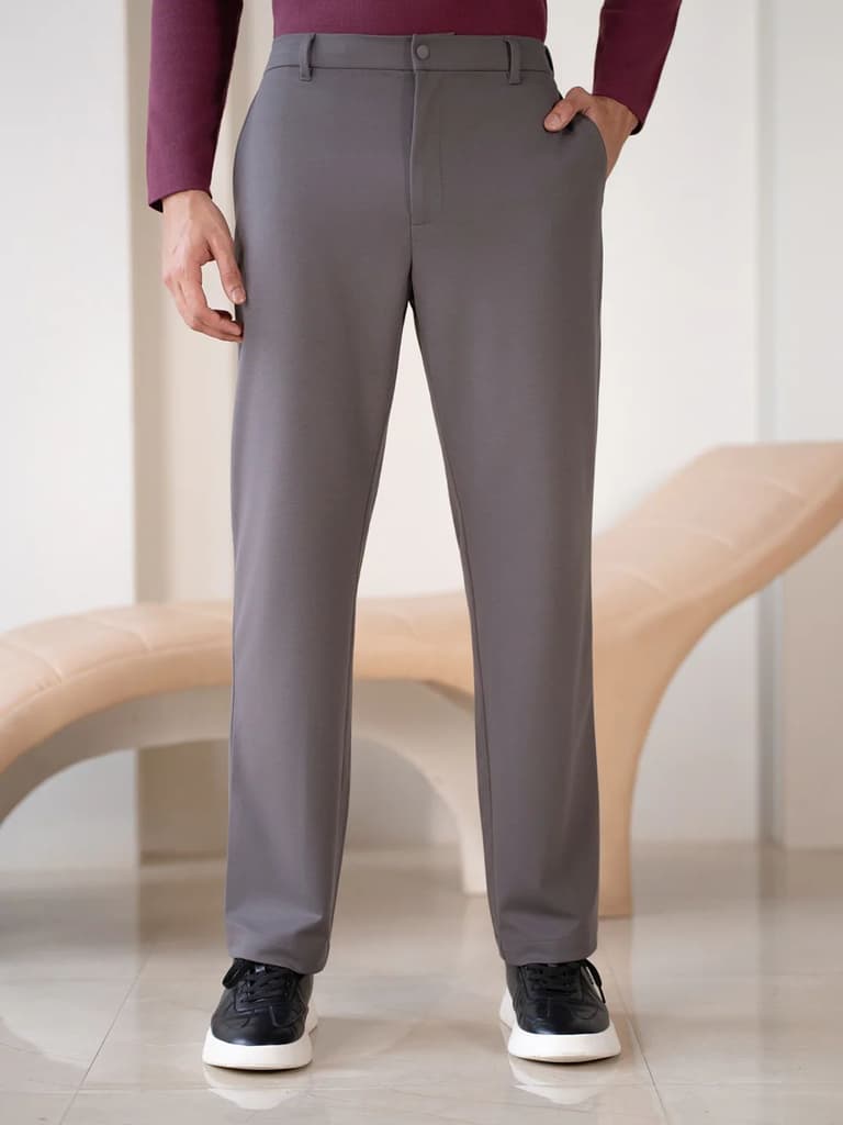 Runway Grey Stretchable Travel Pants