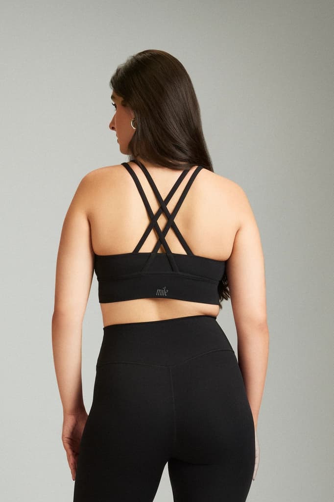 Black OnTheGo Cross Back Sports Bra — photo 3