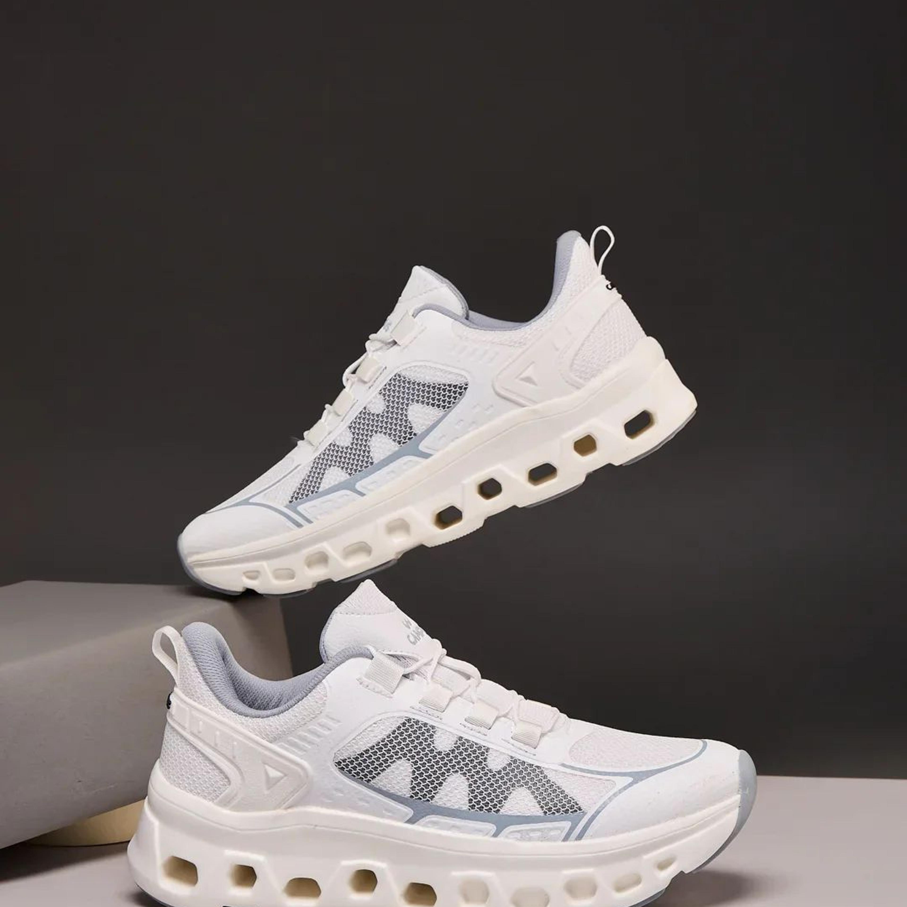 NECTER White Men's Running Shoes