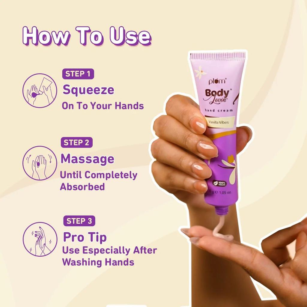 Vanilla Vibes Hand Cream by Plum Body Lovin' | 30 g