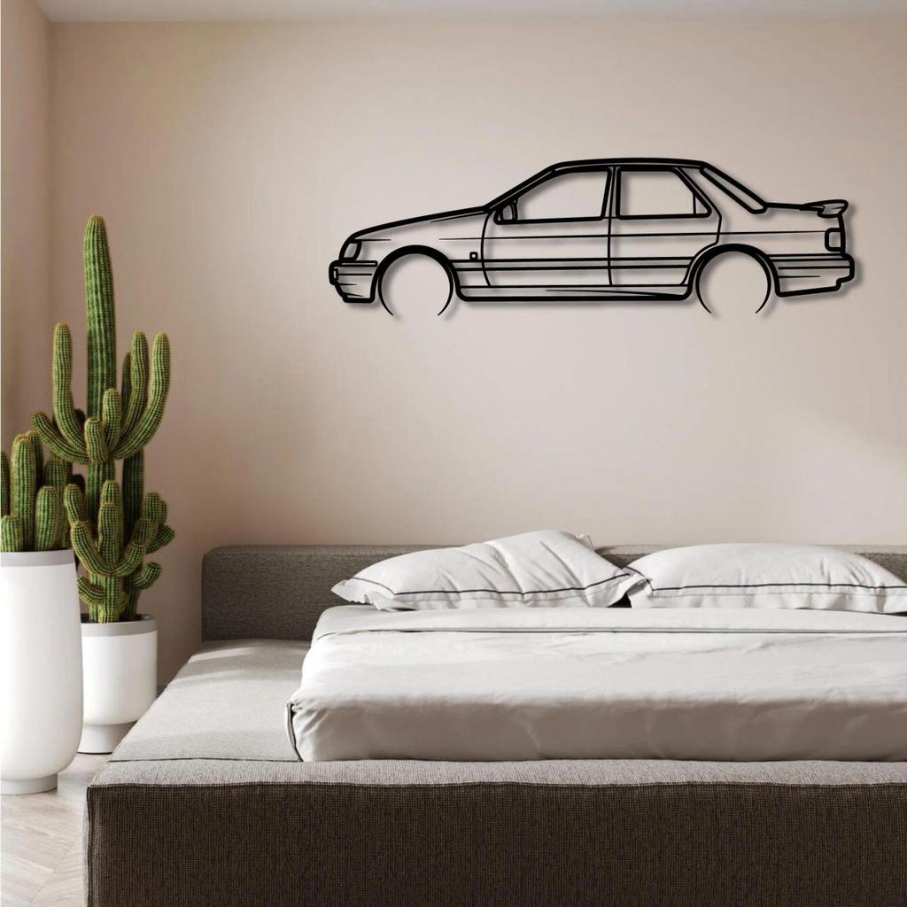 FORD SIERRA SAPPHIRE RS COSWORTH METAL WALL ART — photo 3