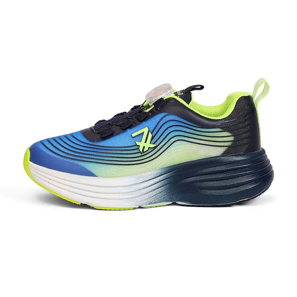 Leap7X LOTO-6 Kids' Royal Blue Walking Shoes - TWISTS & GO with Colorblock Design — photo 5