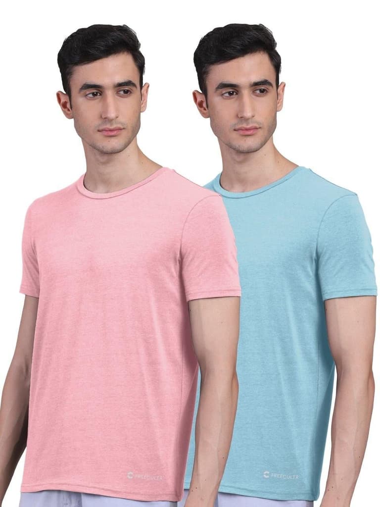 Men's Half Sleeves Bamboo Undershirts (Loungewear & Sleepwear) - Pack of 2 — photo 2