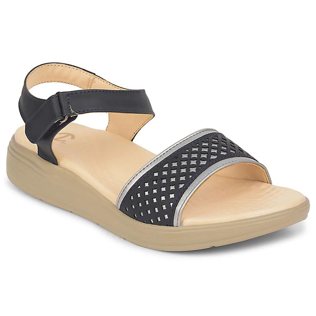 Healers Navy Blue Casual Sandal For Women SOFTER-6W By Liberty