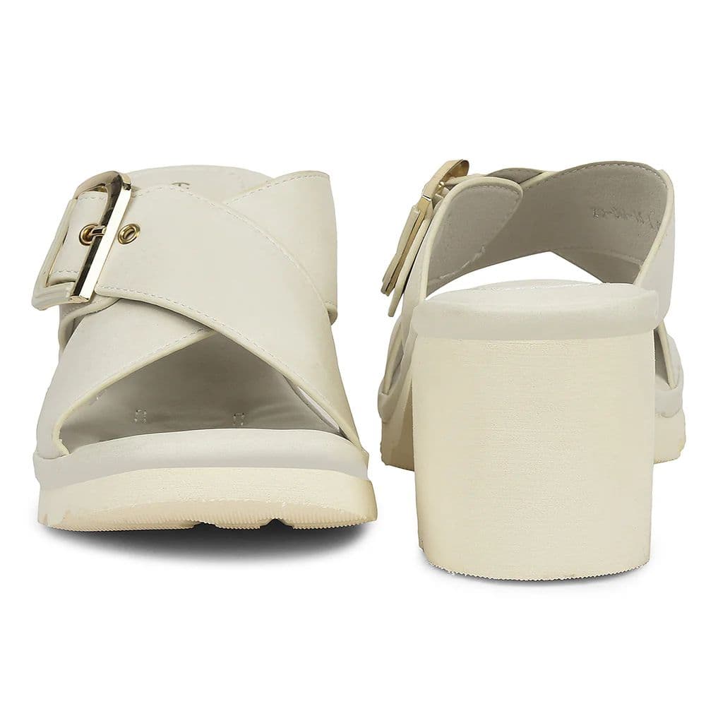 Healers Light Grey Casual Block Heel Sandal For Women ZQ-DM-15 By Liberty — photo 6