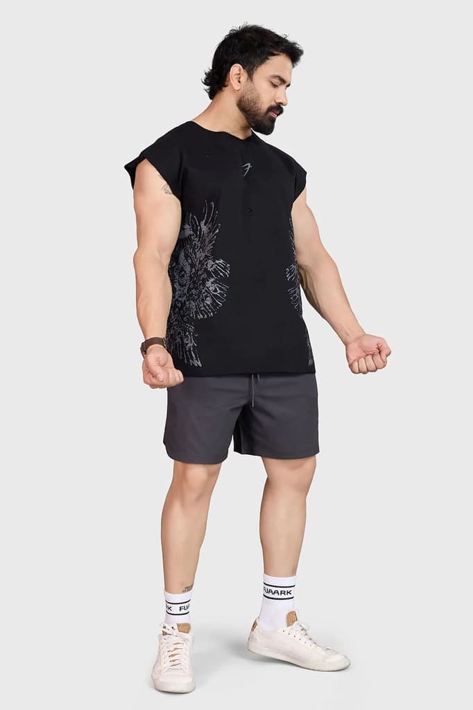 Raw Eagle Capsleeves Tank Black — photo 2