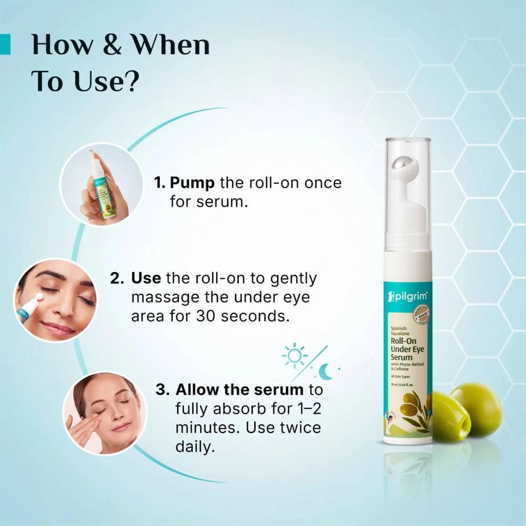 Spanish Squalane Roll-On Under Eye Serum