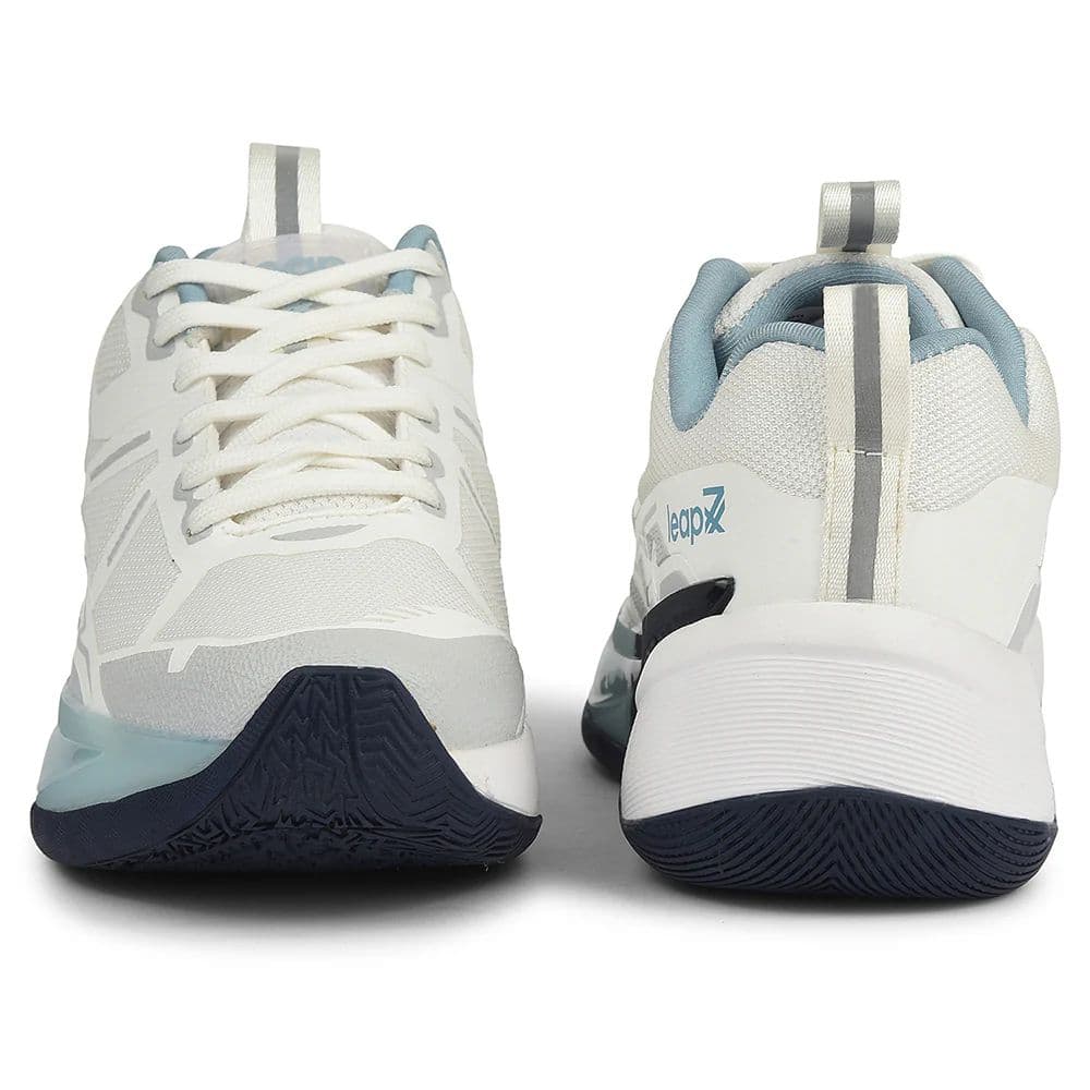 Leap7x White Sports Lacing Running Shoes For Men ROMIO By Liberty — photo 6
