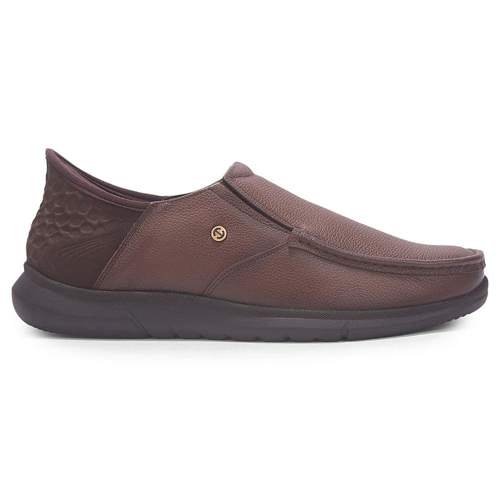 Healers Brown Formal Non Lacing Moccasin For Men S201-02 By Liberty — photo 3