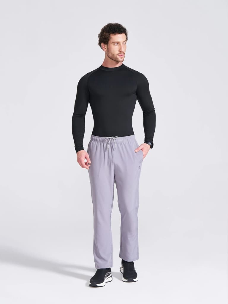 Men's Grey Regular Fit Track Pants — photo 5