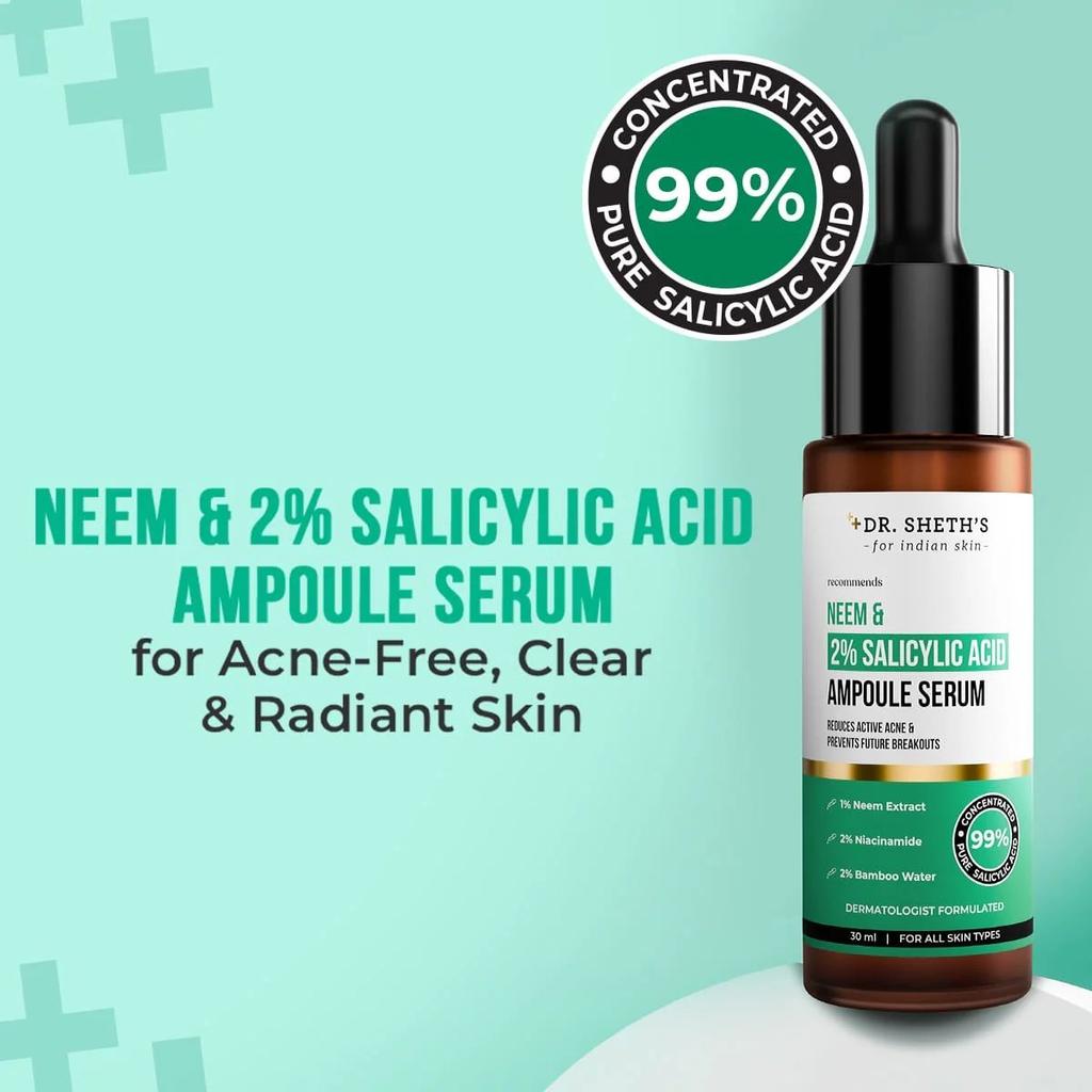 Neem & 2% Salicylic Acid Ampoule Serum - 30ml