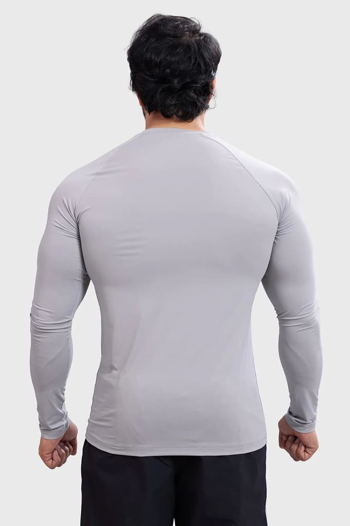 Bare Nylon Fullsleeves T-shirt Light Grey — photo 6