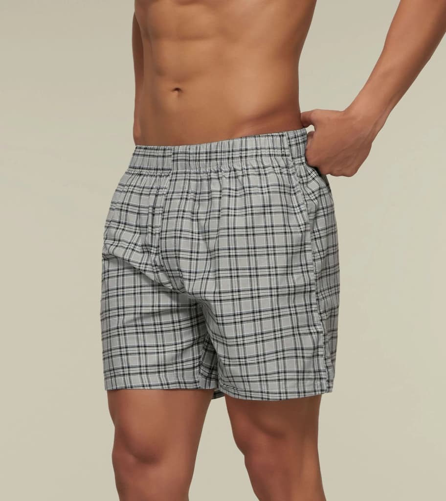 Checkmate Combed Cotton Boxers Steely — photo 3