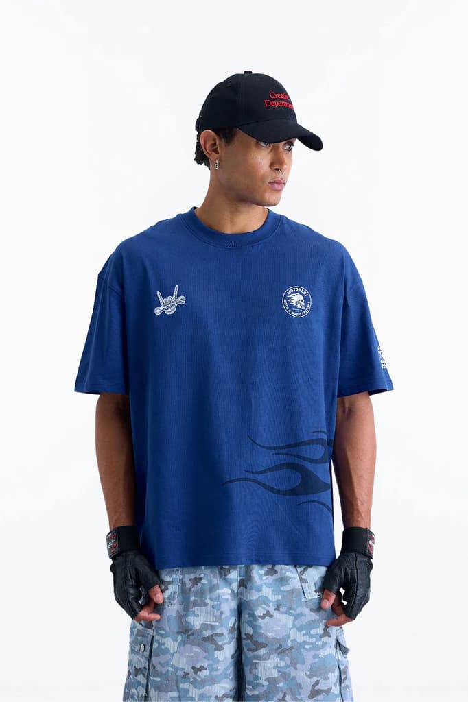 Moto Guys Rule Oversized T-shirt — photo 2
